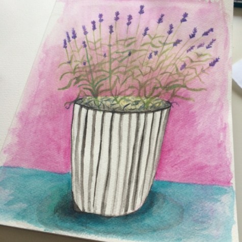 Lavender painting