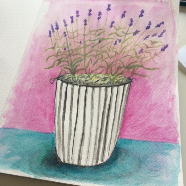 Lavender painting